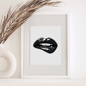 Modern Lips Art Print