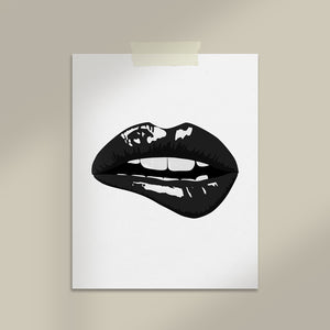 Modern Lips Art Print